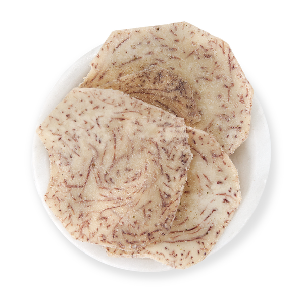 Chips de malanga con crema y especias