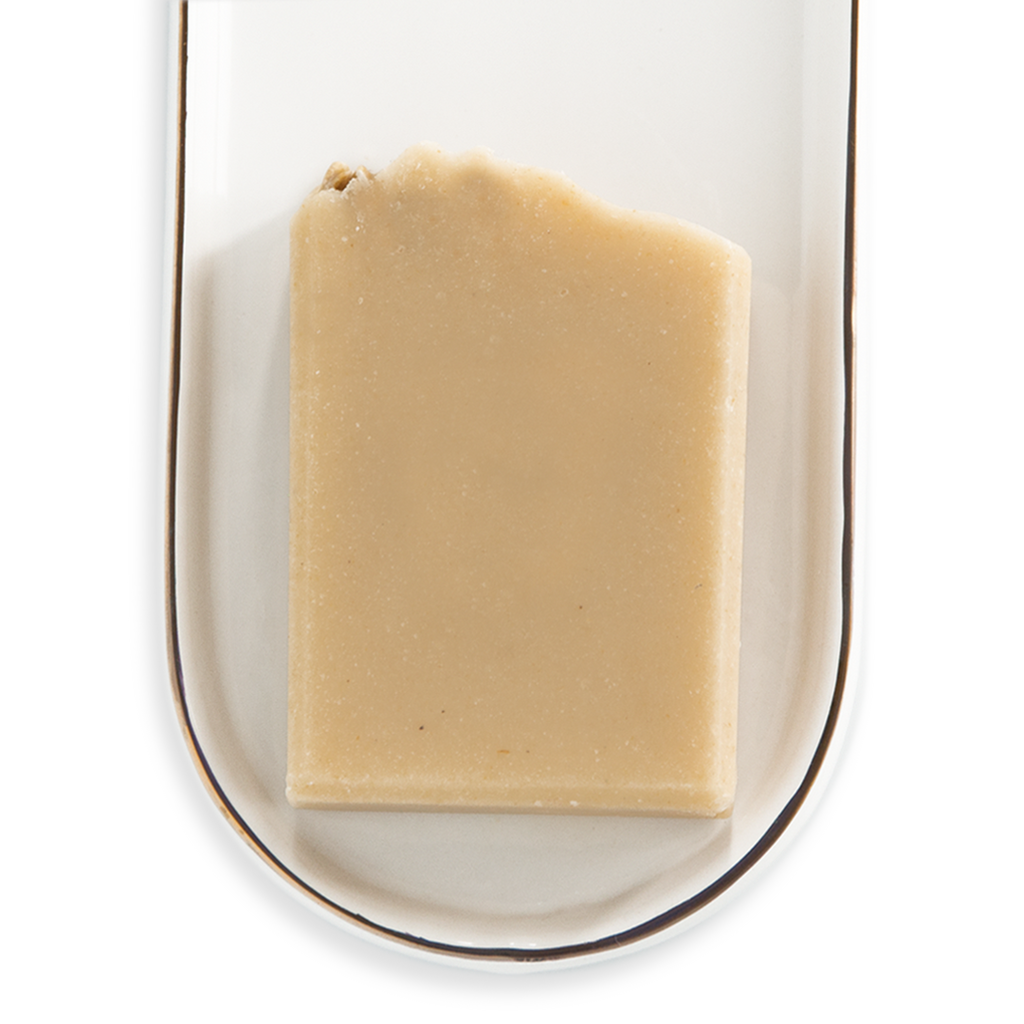 Jabón artesanal de avena y eucalipto