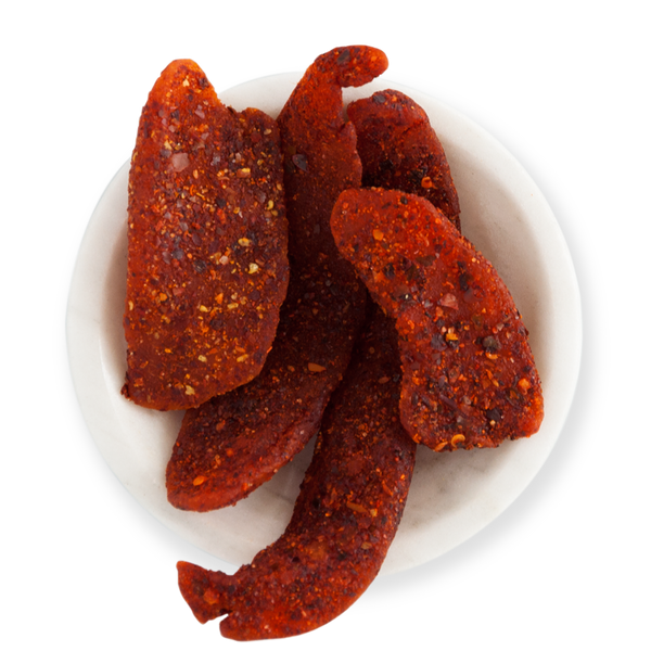 Mango enchilado con sal del Himalaya