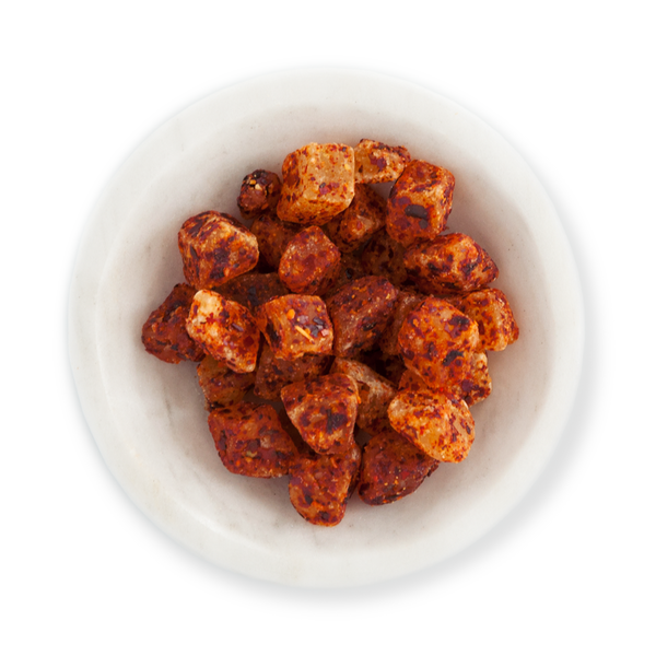 Piña en cubitos enchilada